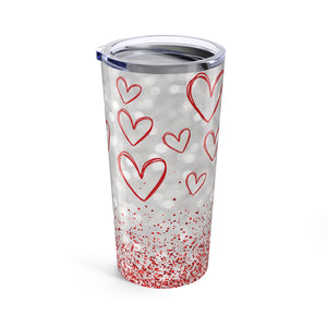 Hearty Heart Valentine's Day Tumbler-Phoenix Styles