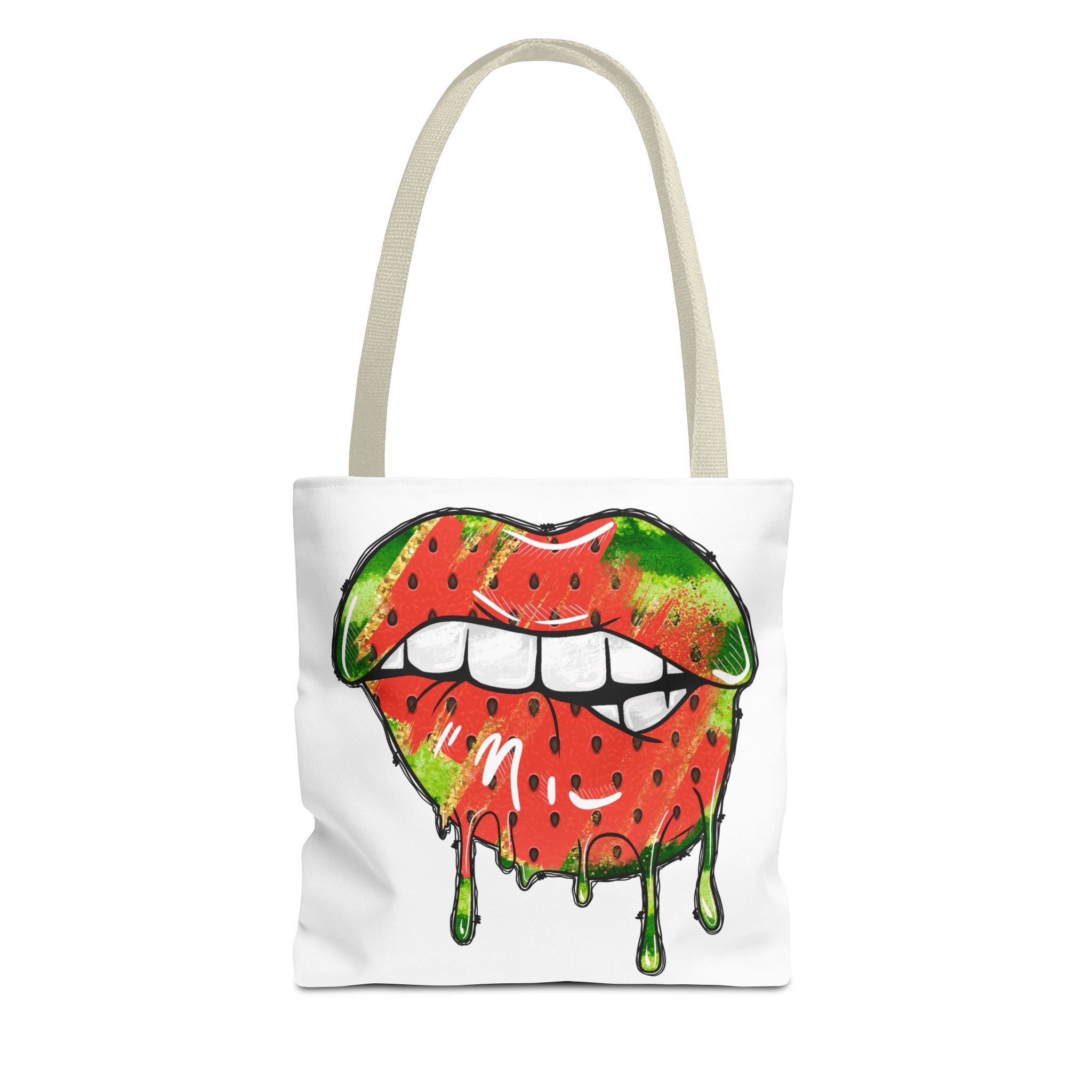 Watermelon Lips Tote Bag (AOP)-Phoenix Styles