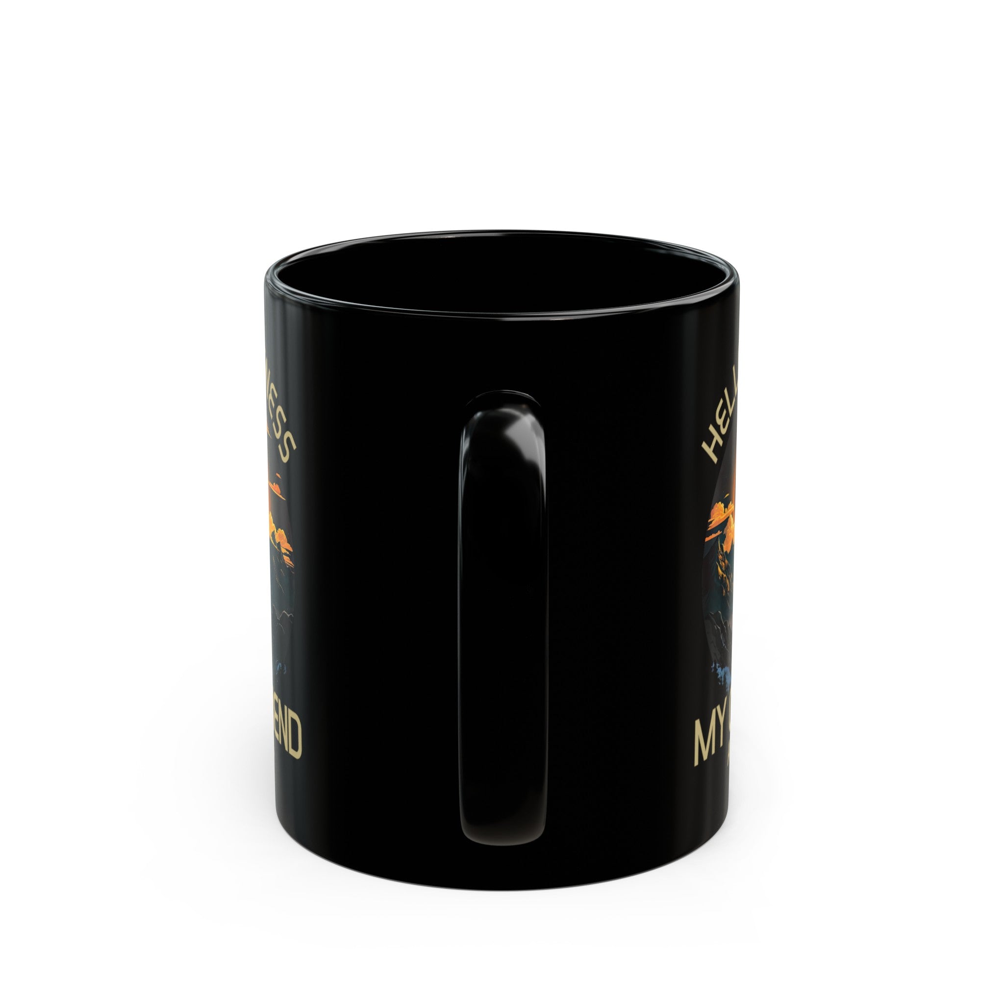 Hello Darkness- Solar Eclipse Black Mug (11oz, 15oz)-Phoenix Styles