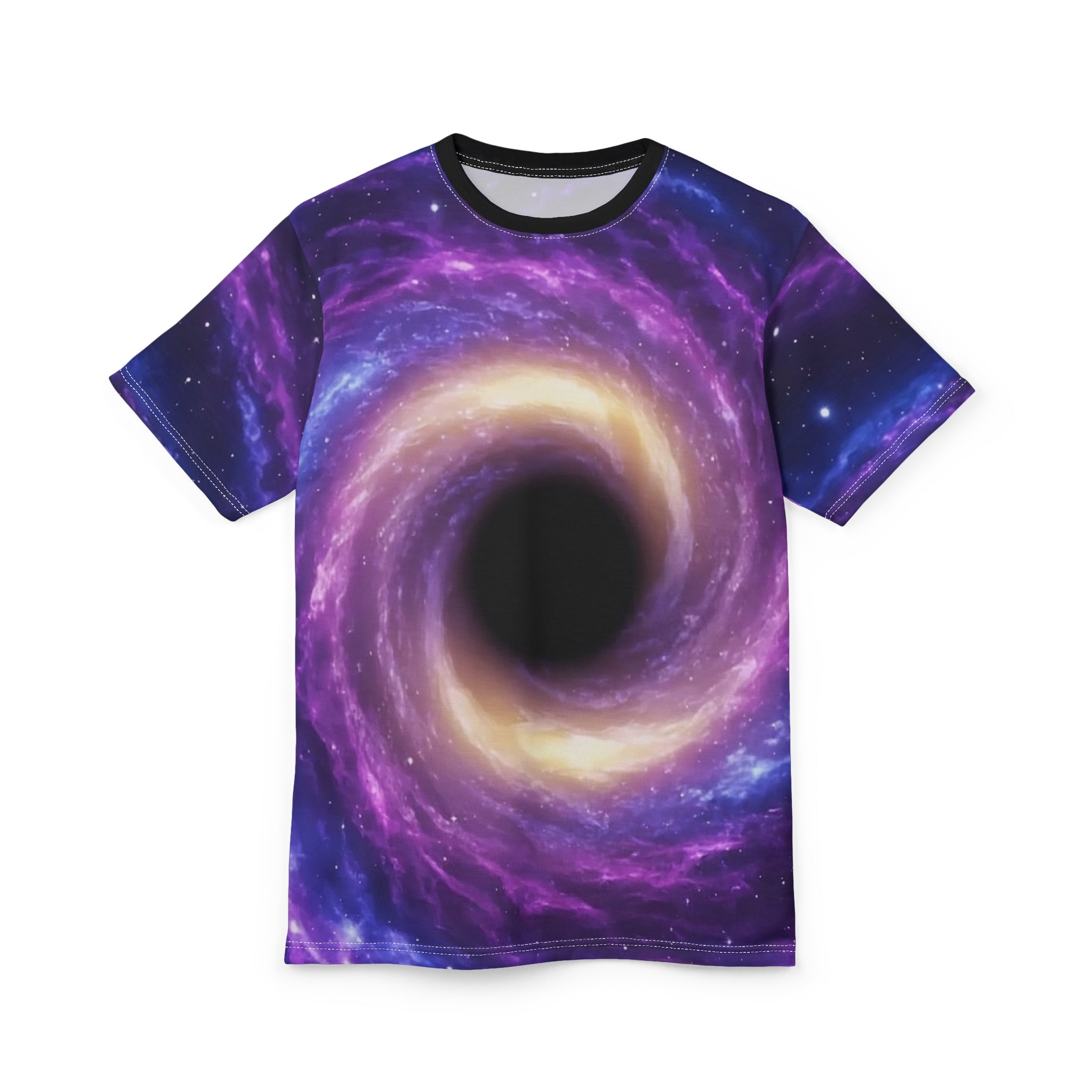 Cosmic Swirl Graphic Tee - Galaxy Print T-Shirt for Space Lovers