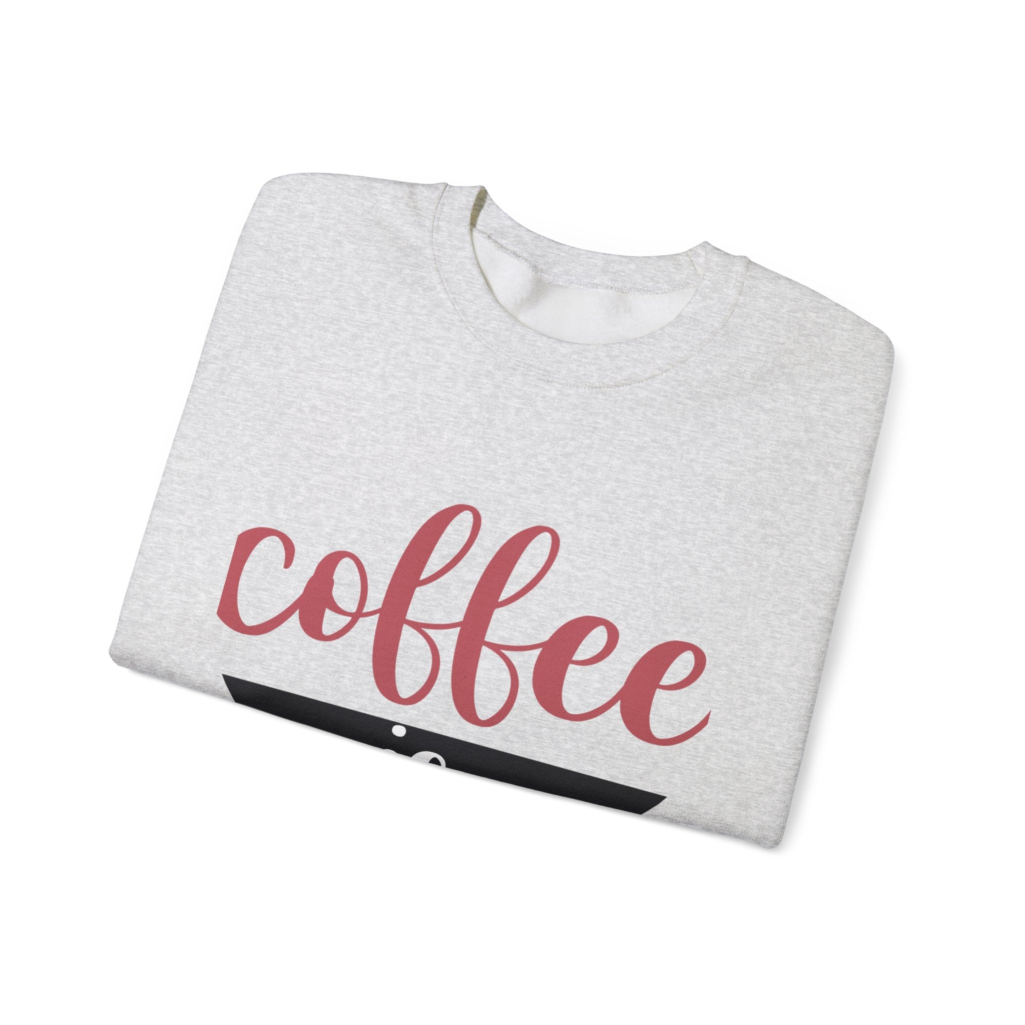 Coffee Is Valentine- Valentine's Day Crewneck Sweatshirt-Phoenix Styles