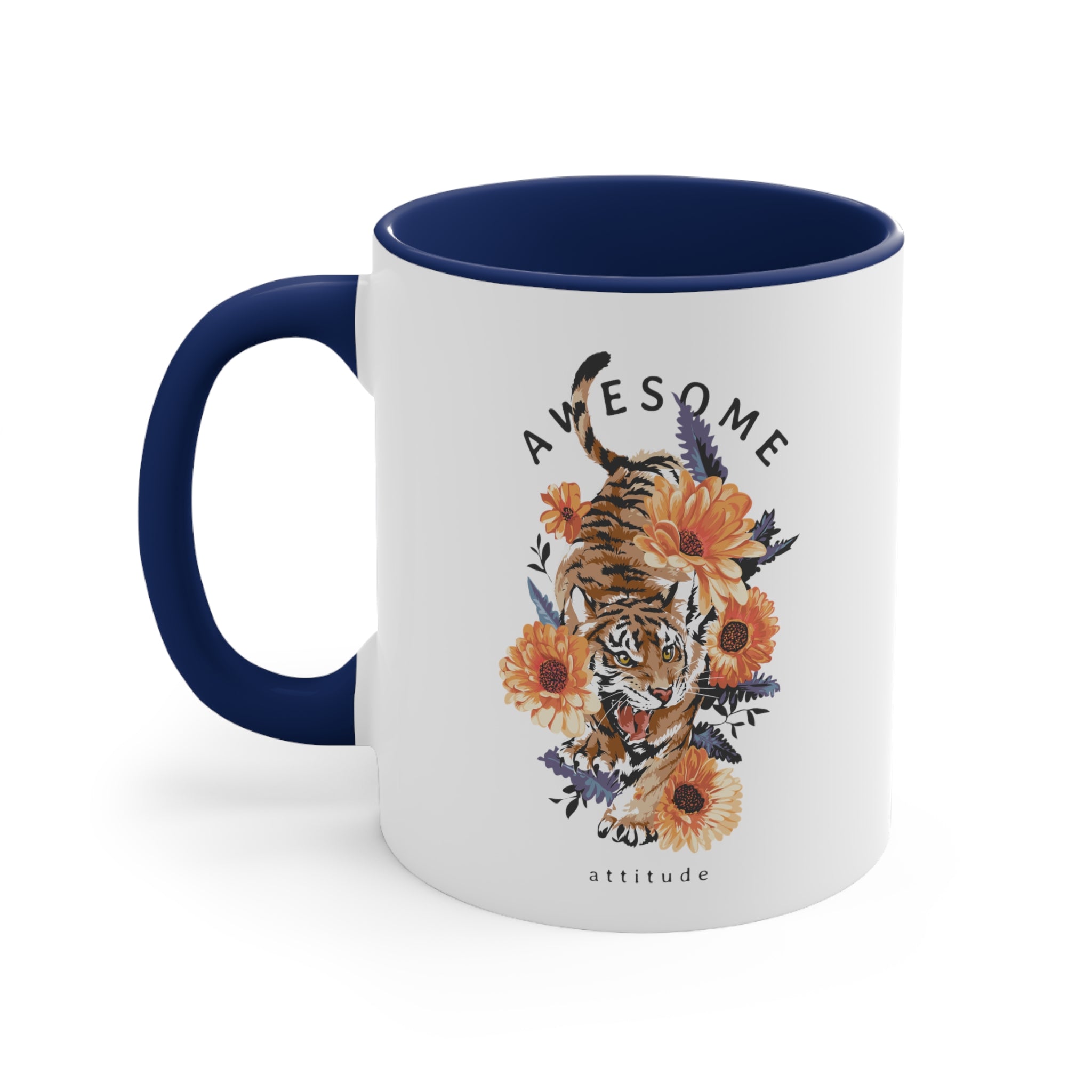 Awesome Tiger Accent Coffee Mug, 11oz-Phoenix Styles