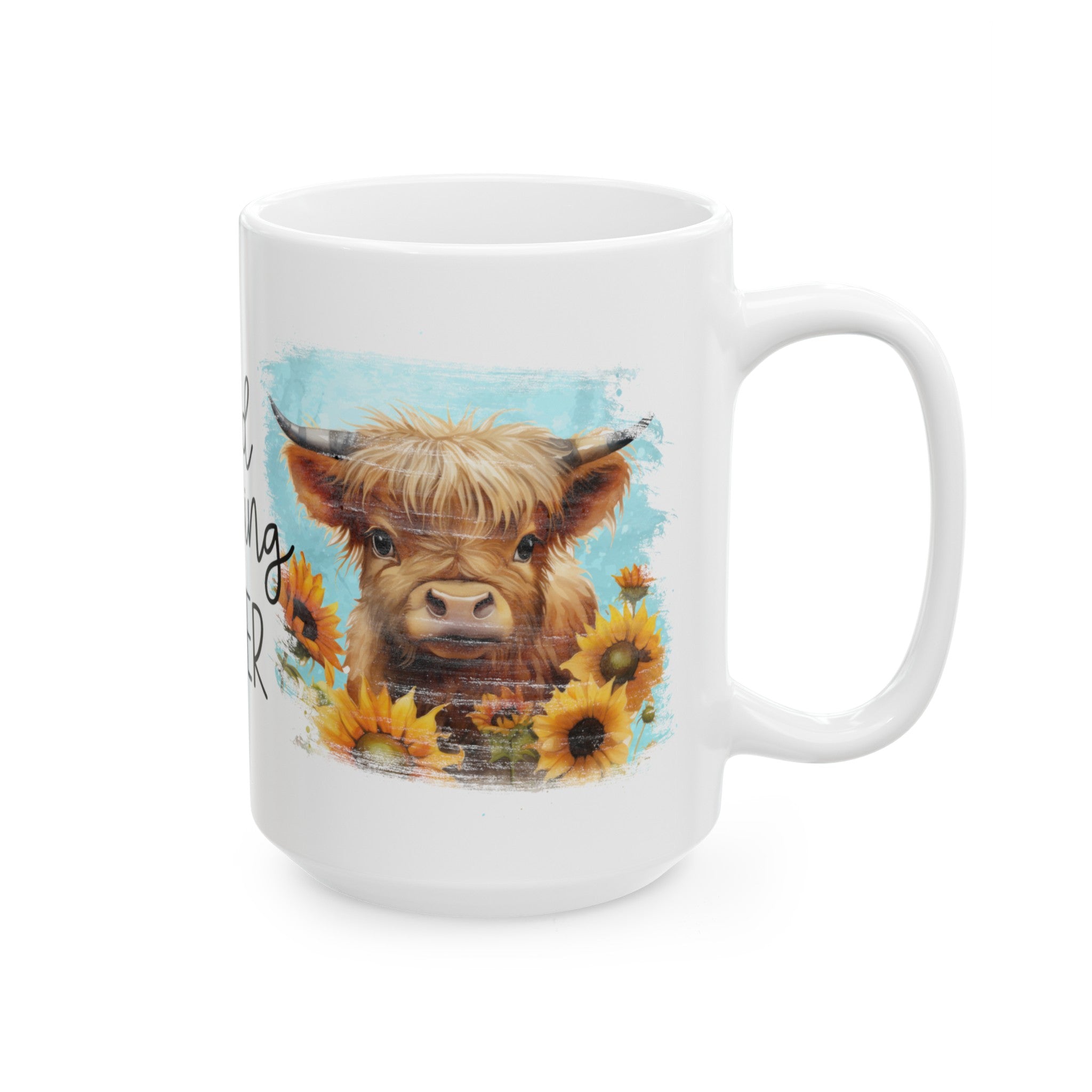 Good Morning Heifer Ceramic Mug, (11oz, 15oz)-Phoenix Styles