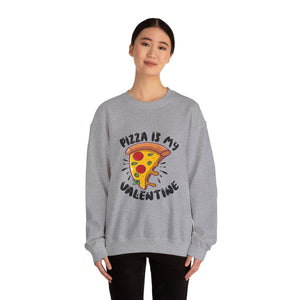 Pizza Is My Love Valentine's Day Crewneck Sweatshirt-Phoenix Styles