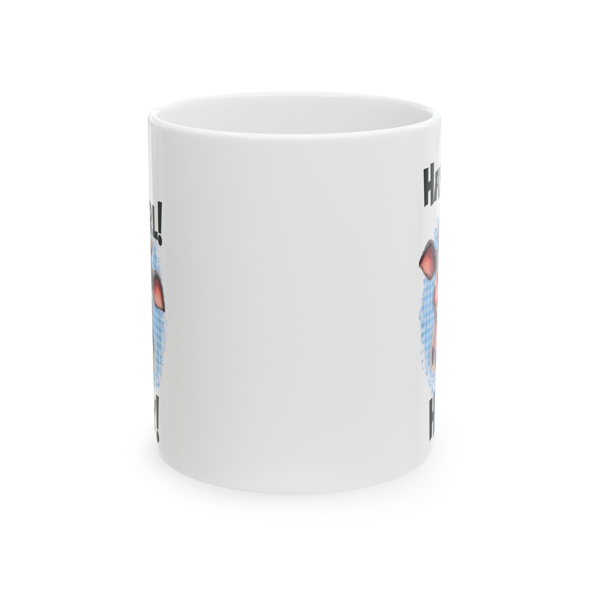 Hay Girl Ceramic White Mug, (11oz, 15oz)-Phoenix Styles