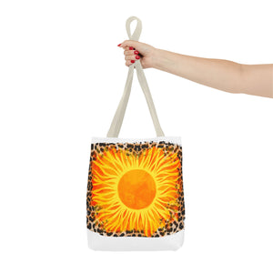 Sun with Leopard Tote Bag-Phoenix Styles