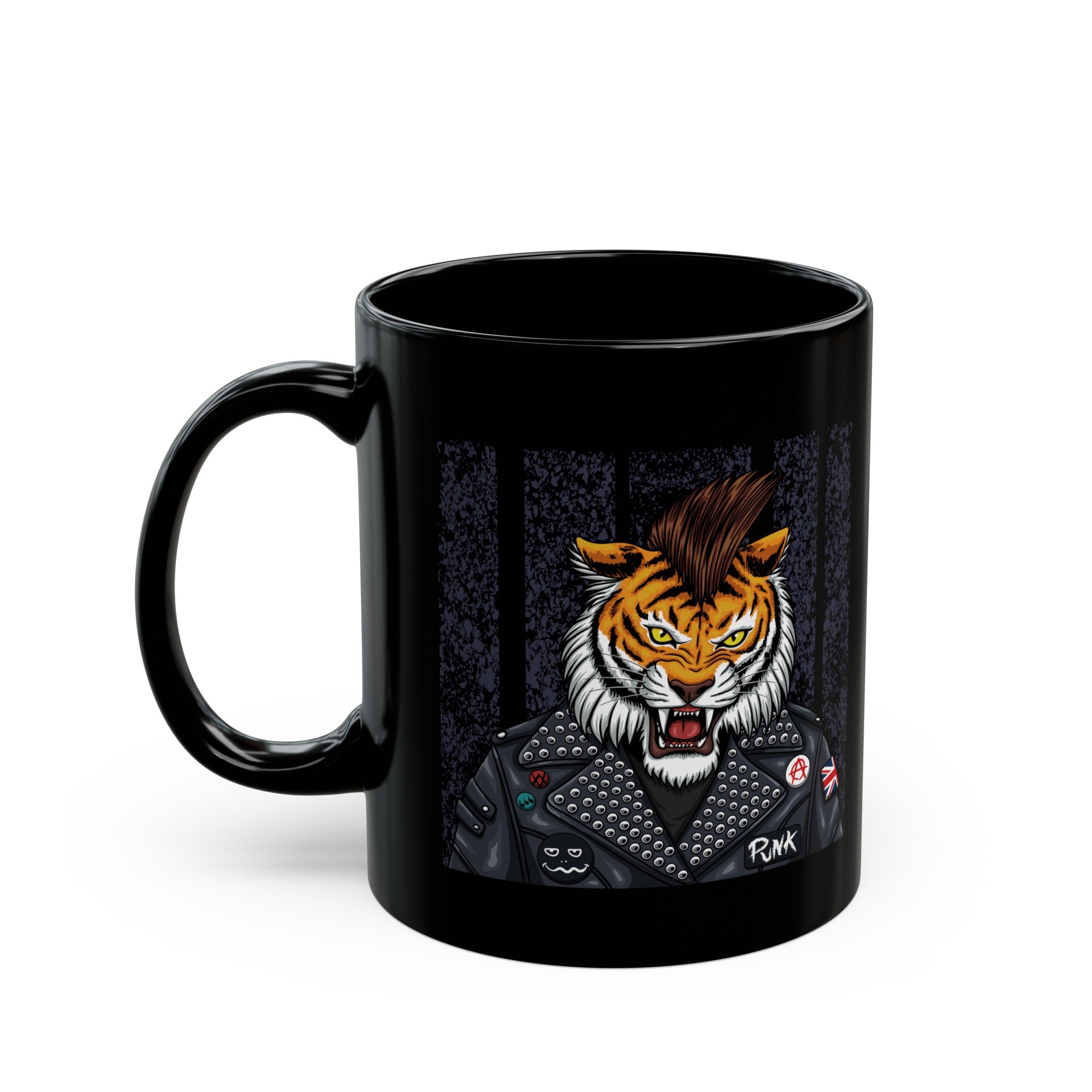 Tiger Black Mug (11oz, 15oz)-Phoenix Styles