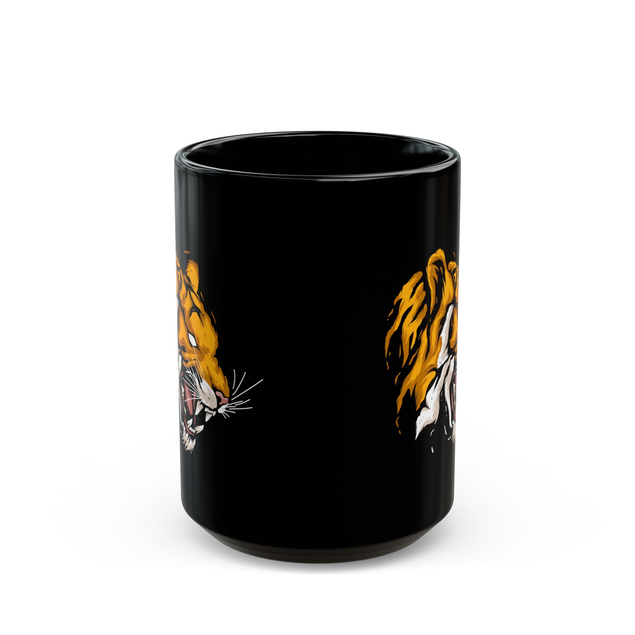 Tiger Black Mug (11oz, 15oz)-Phoenix Styles