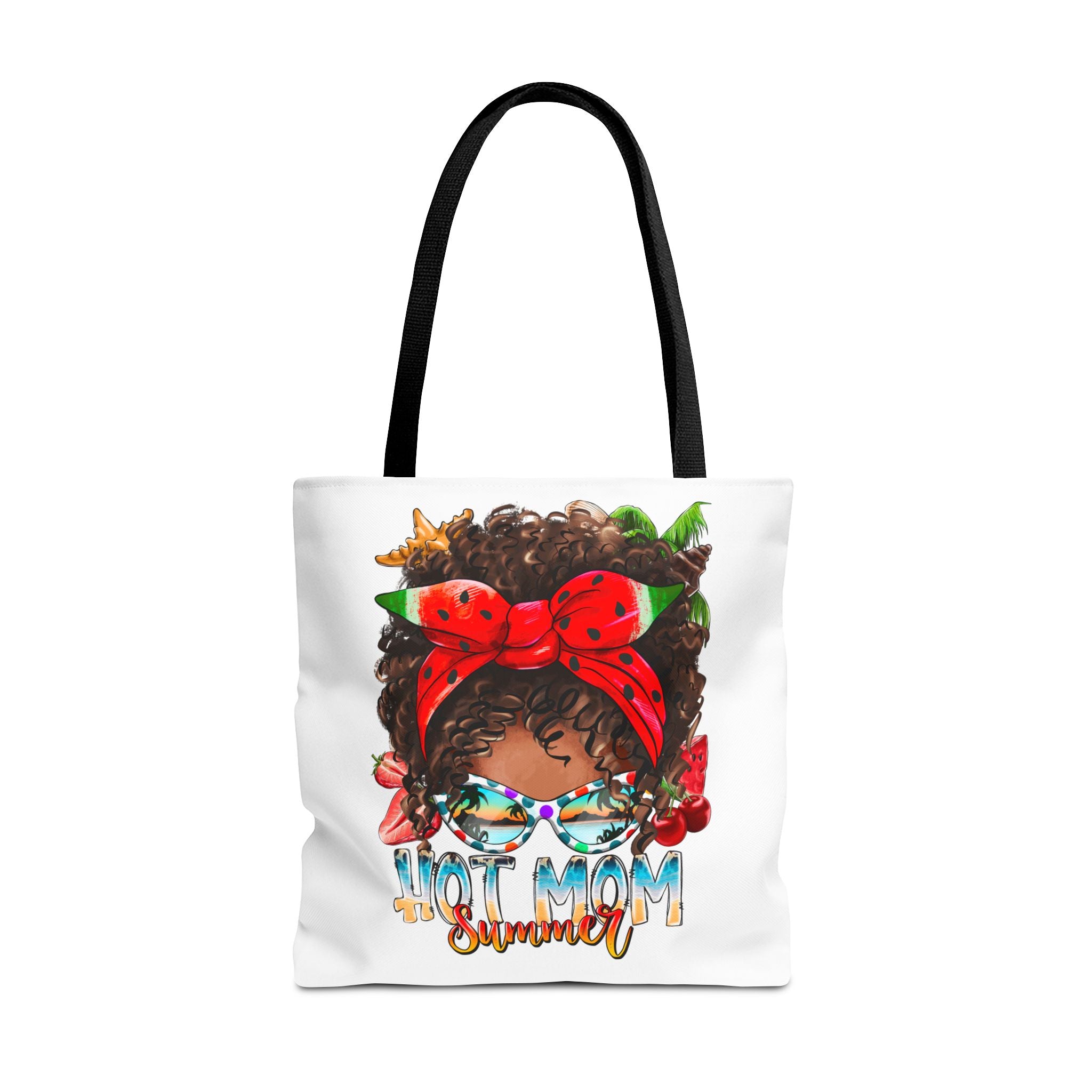 Hot Mom Summer Afro Tote Bag-Phoenix Styles