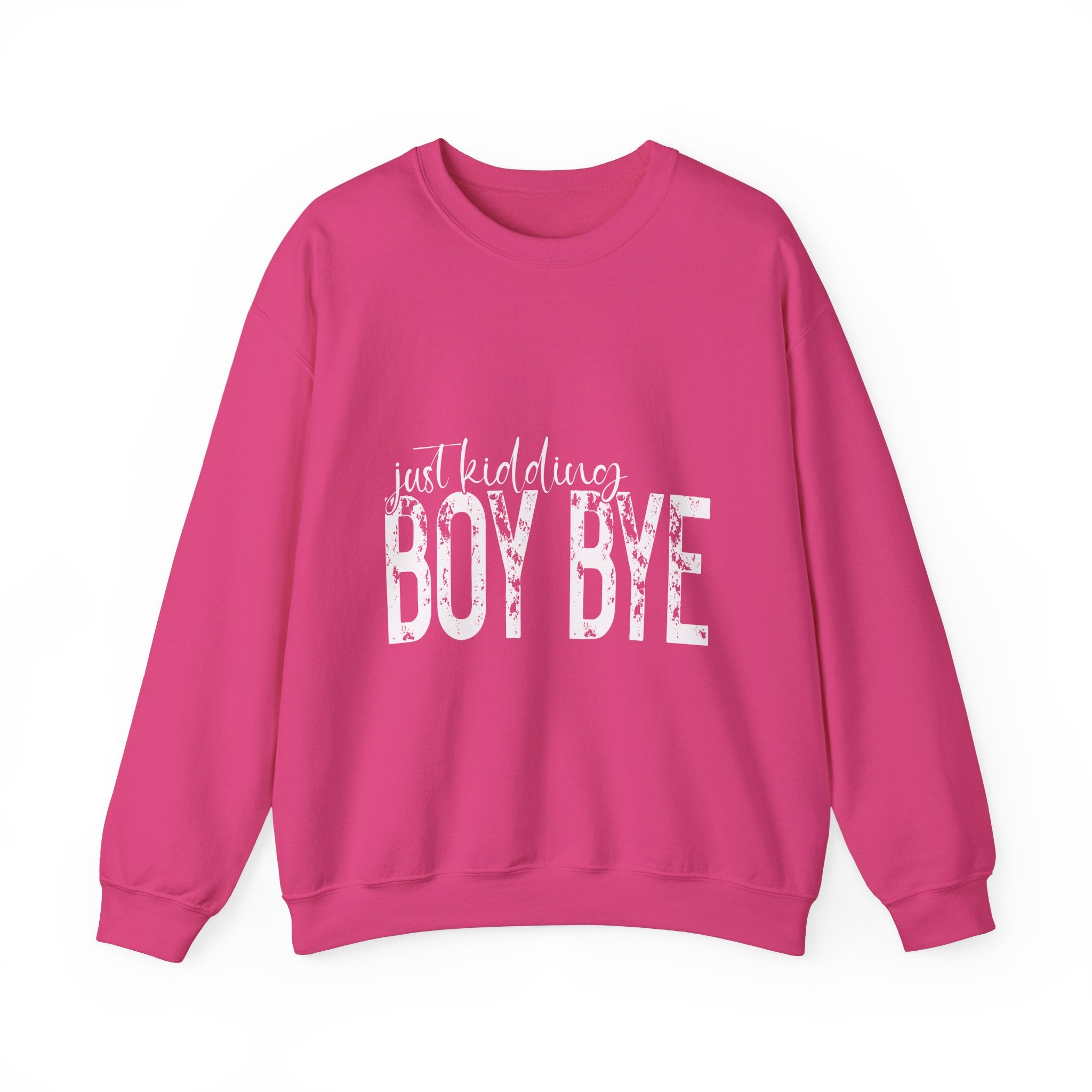 Boy Bye Valentine's Day Crewneck Sweatshirt-Phoenix Styles