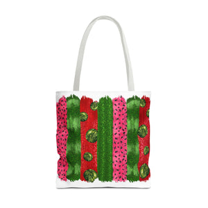 Watermelon Bursh Stroke Tote Bag-Phoenix Styles