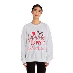 Gaming Is My Valentines-Valentine's Day Crewneck Sweatshirt-Phoenix Styles