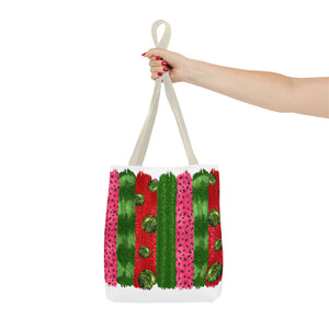 Watermelon Bursh Stroke Tote Bag-Phoenix Styles