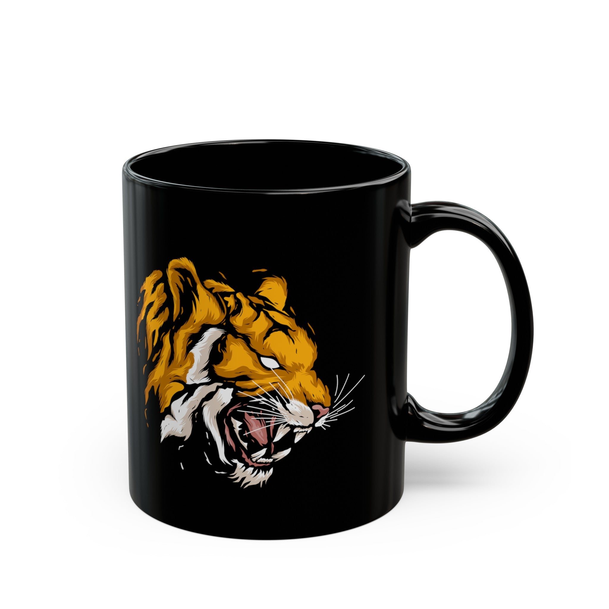 Tiger Black Mug (11oz, 15oz)-Phoenix Styles