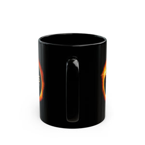 Texas Solar Eclipse Black Mug (11oz, 15oz)-Phoenix Styles