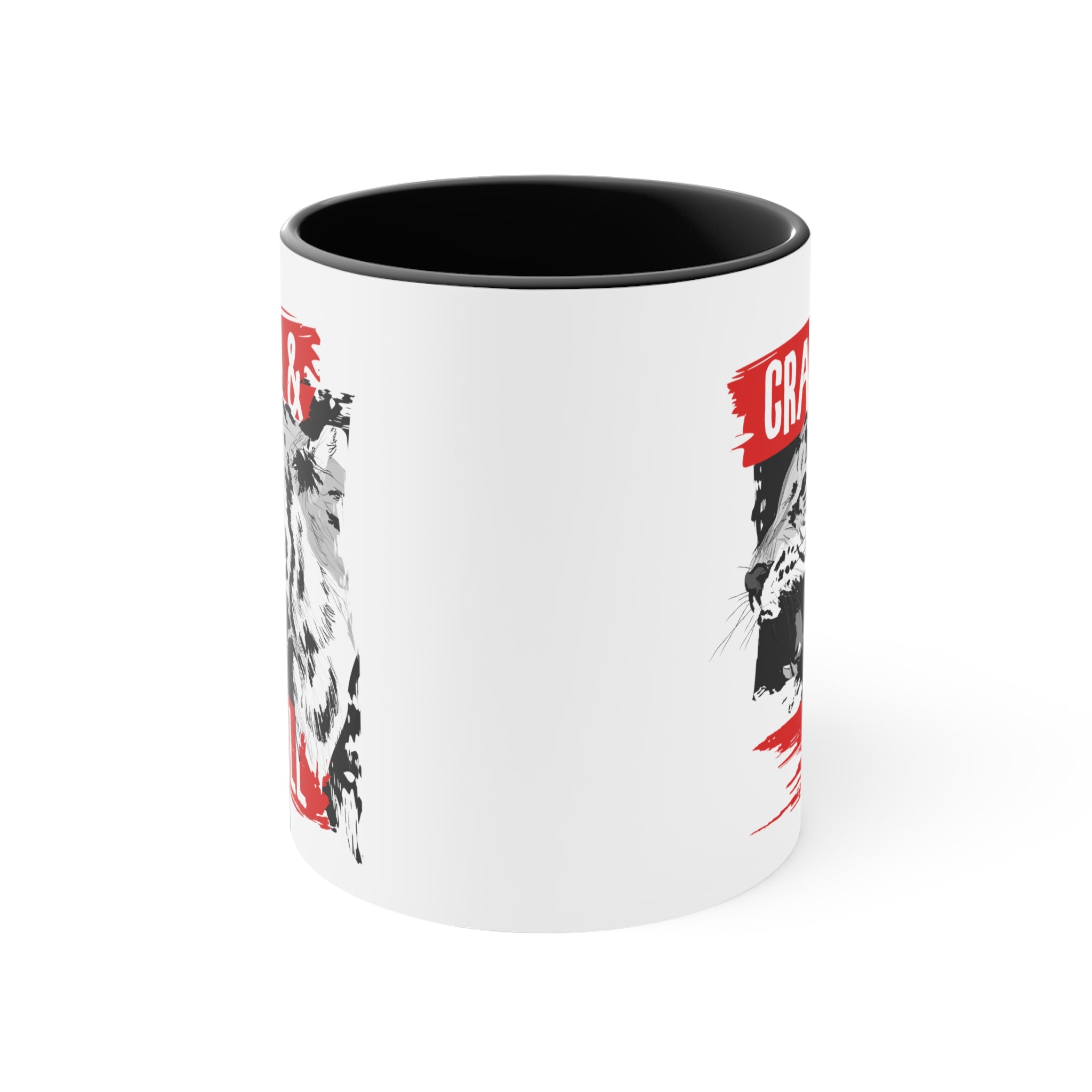 Tiger Crash and Kill Accent Coffee Mug, 11oz-Phoenix Styles