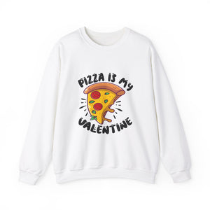 Pizza Is My Love Valentine's Day Crewneck Sweatshirt-Phoenix Styles