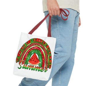 Summer Watermelon Rainbow Tote Bag-Phoenix Styles