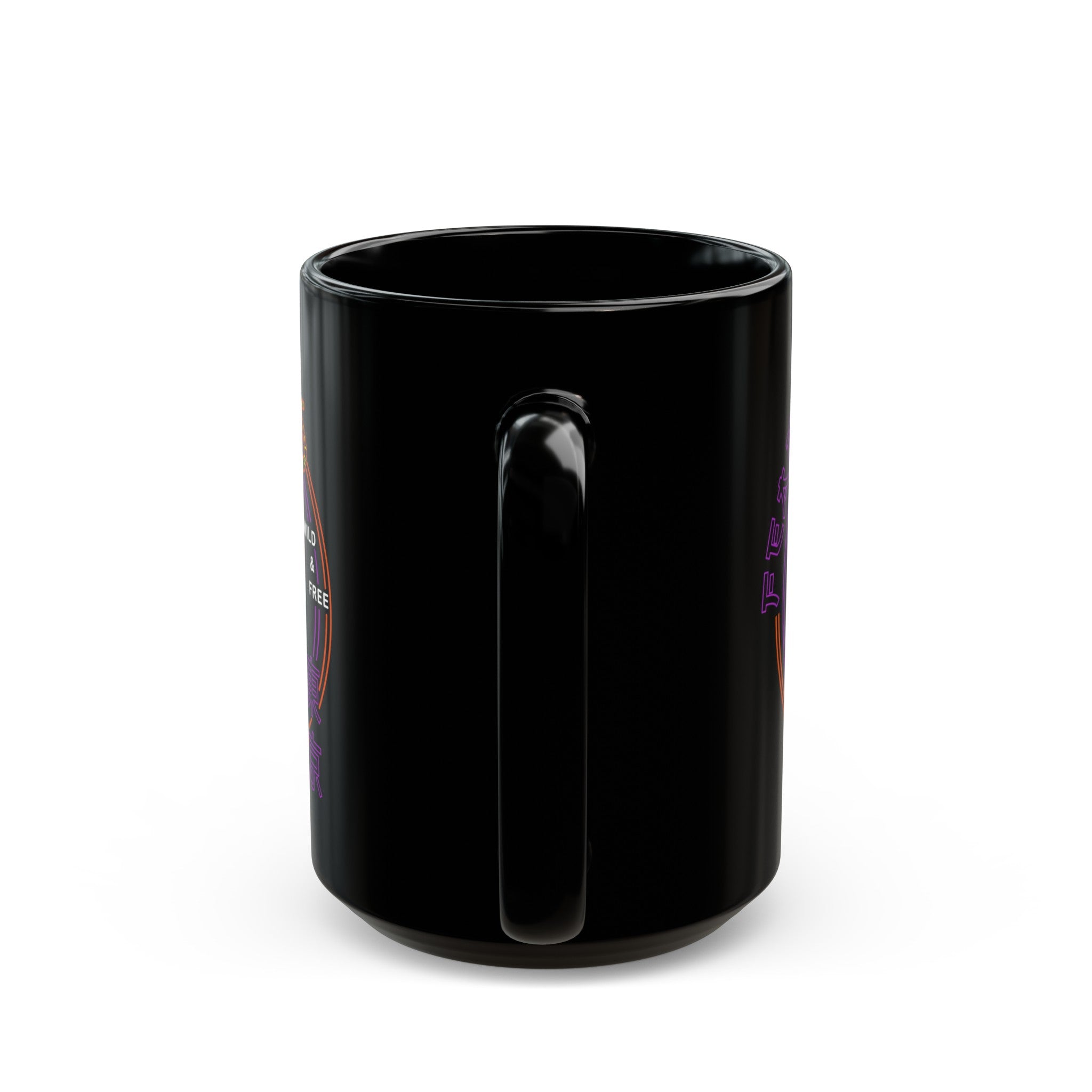 Wild and Free Black Mug (11oz, 15oz)-Phoenix Styles