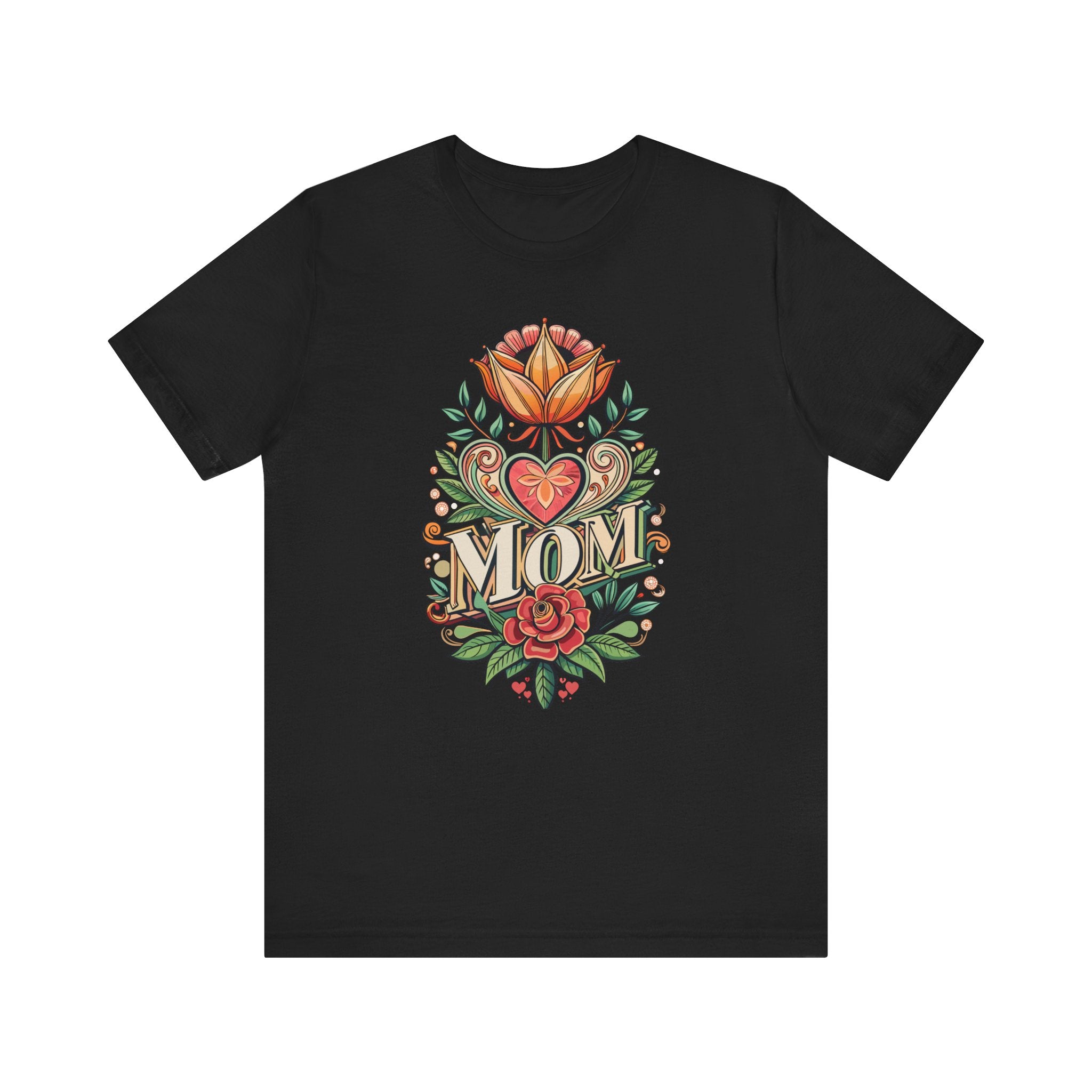 Mom Jersey Short Sleeve Tee - Colorful Graffiti Design