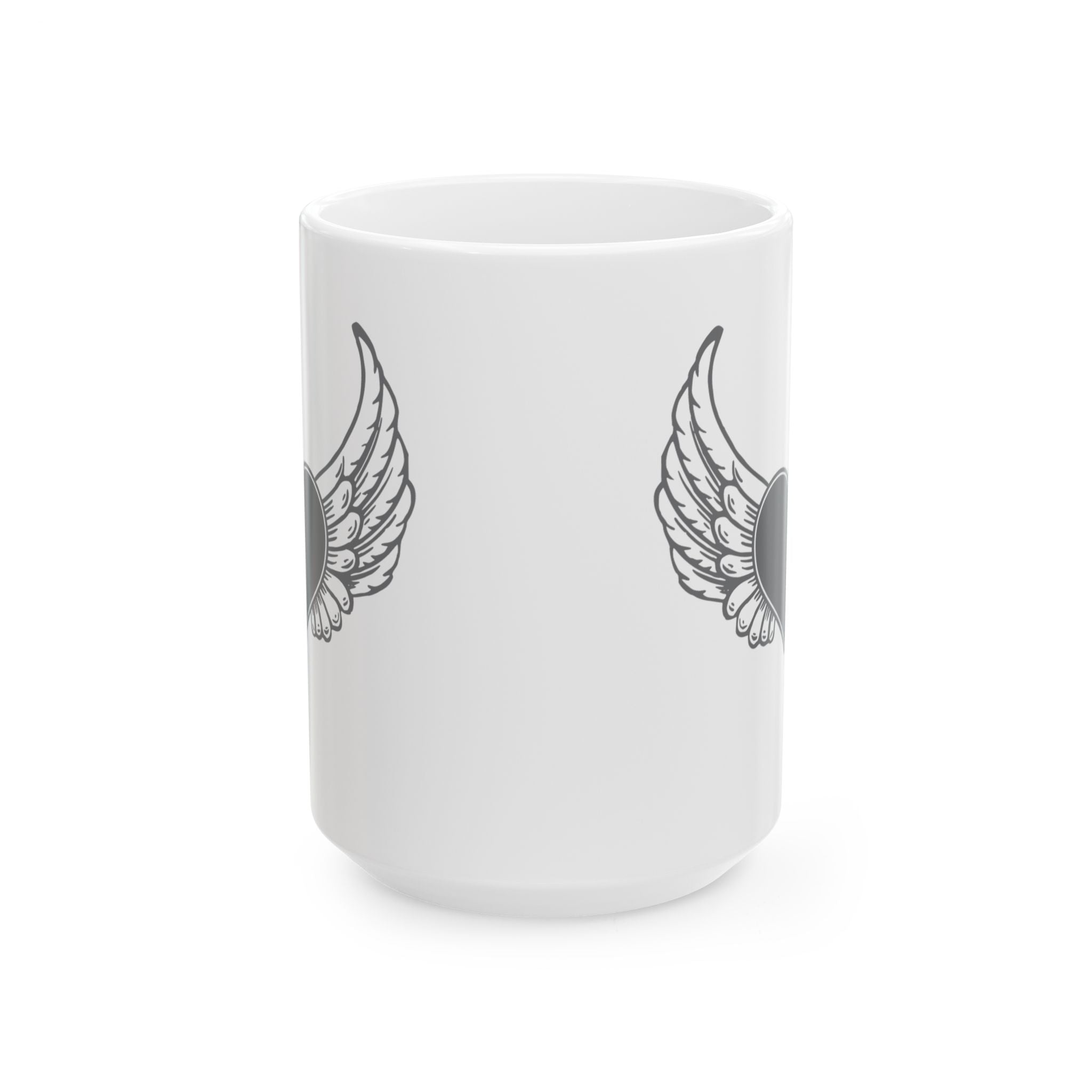 Heart Wings Ceramic Mug-Phoenix Styles