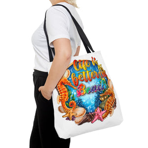 Life is Better At the Beach Tote Bag-Phoenix Styles