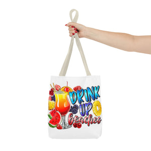 Drink up Beaches Tote Bag-Phoenix Styles