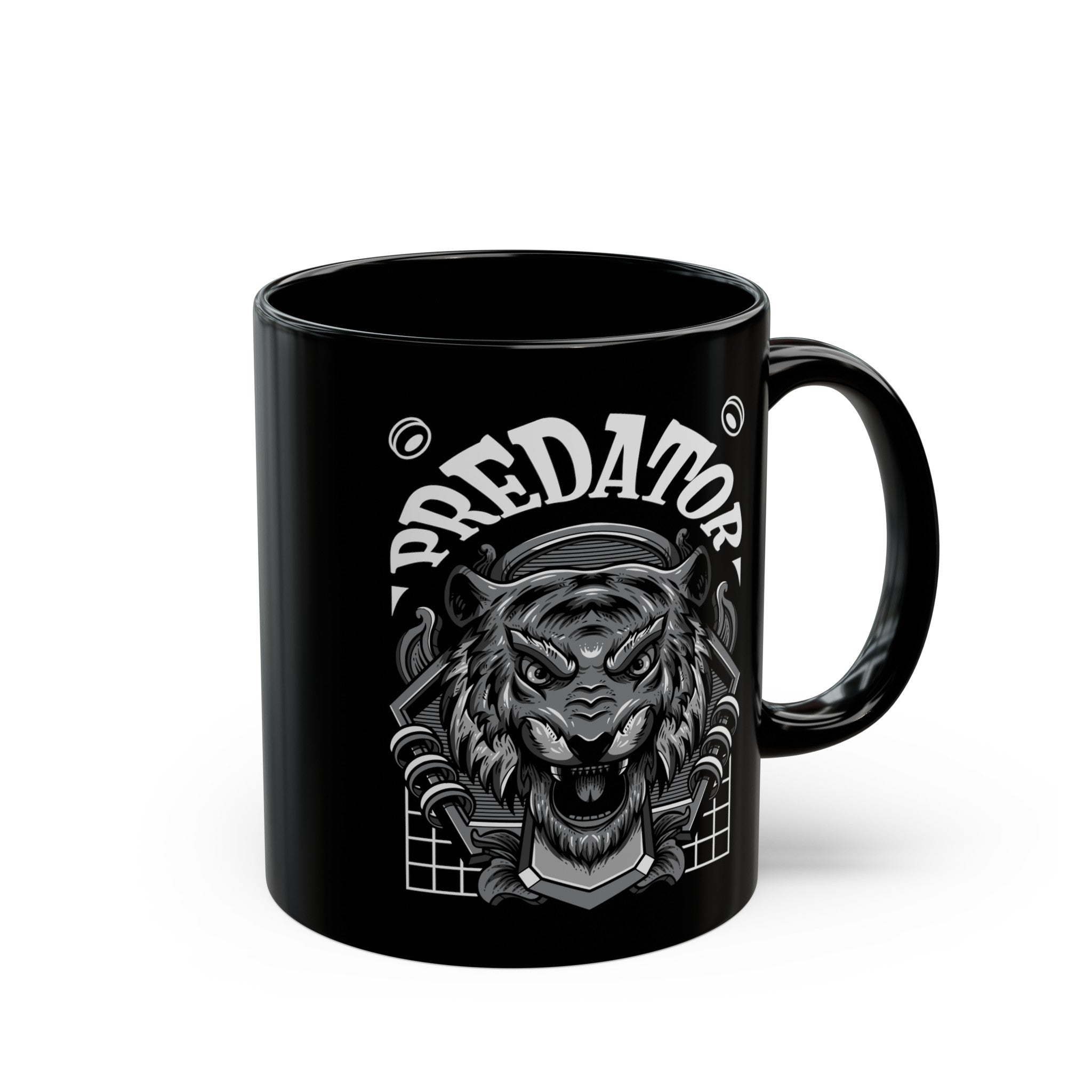 Predator Black Mug (11oz, 15oz)-Phoenix Styles