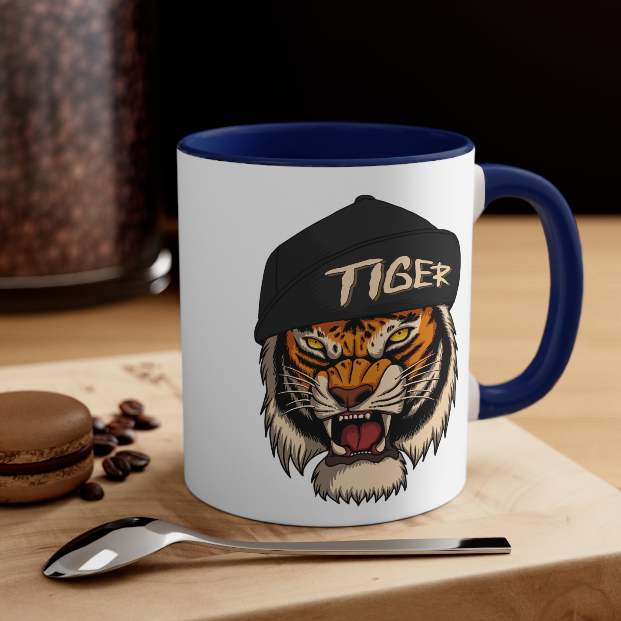 Tiger Accent Coffee Mug, 11oz-Phoenix Styles