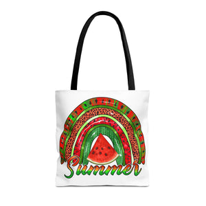 Summer Watermelon Rainbow Tote Bag-Phoenix Styles