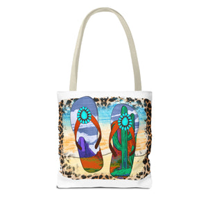 Flips Flops Summer Tote Bag-Phoenix Styles