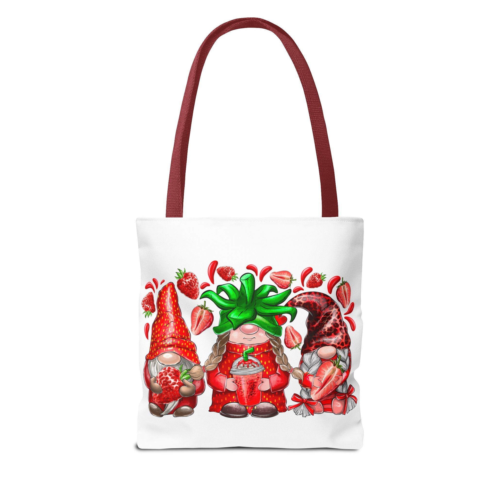 Strawberry Gnomes Tote Bag-Phoenix Styles