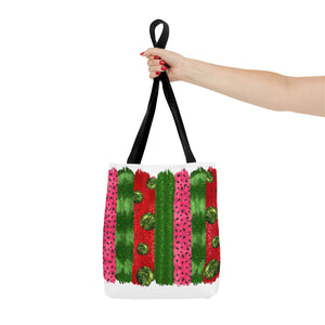 Watermelon Bursh Stroke Tote Bag-Phoenix Styles