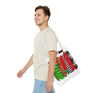 Watermelon Brush Stroke Tote Bag-Phoenix Styles