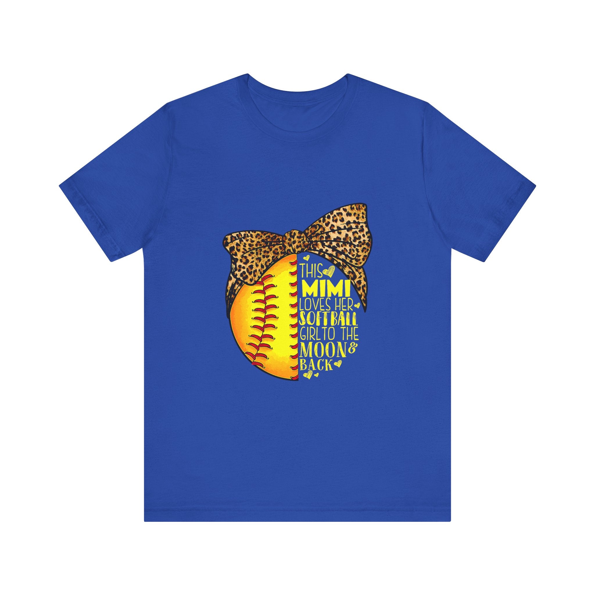 Softball Mom Tee - Mimi Loves Her Softball Girl To The Moon