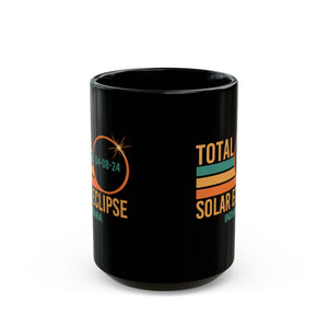 Total Solar Eclipse- Indiana Black Mug (11oz, 15oz)-Phoenix Styles