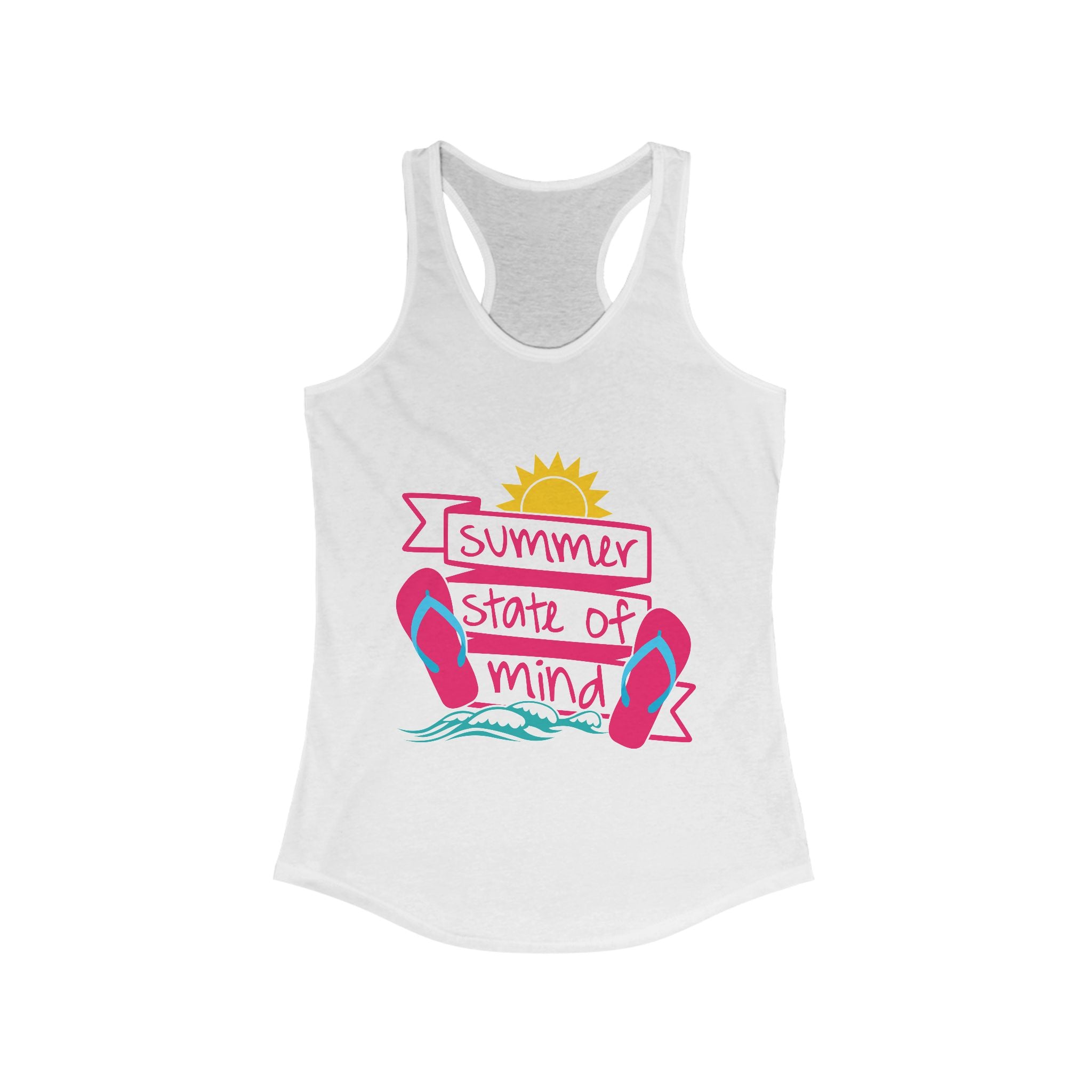 Summer State of Mind Racerback Tank - Women’s Casual Summer Tee