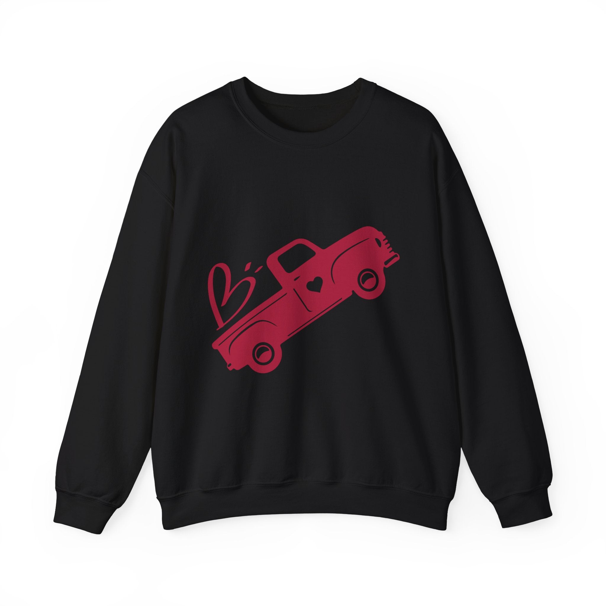 Valentine's Day Truck Crewneck Sweatshirt-Phoenix Styles