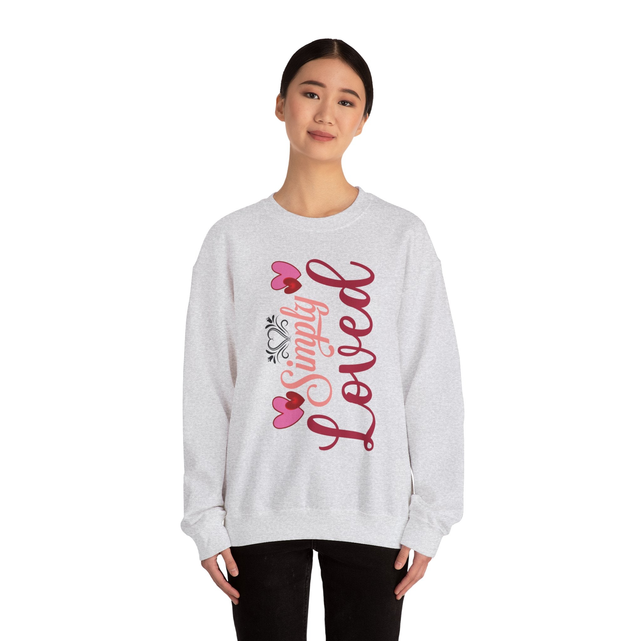 Simply Loved Valentine's Day Crewneck Sweatshirt-Phoenix Styles