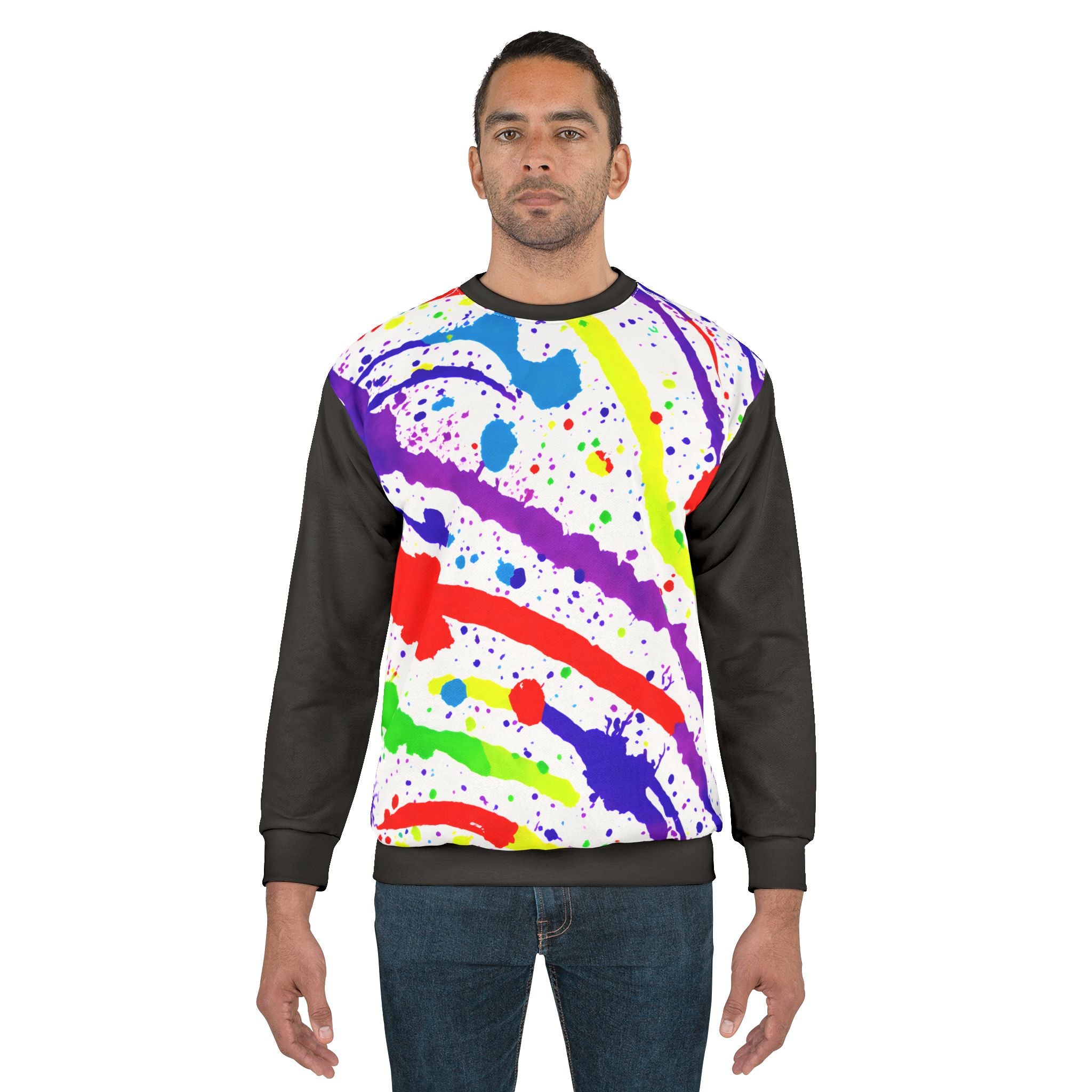 Pollock Inspired Sweatshirt-Phoenix Styles