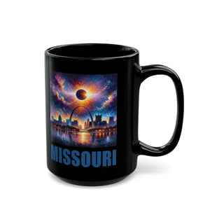 Missouri Solar Eclipse Black Mug (11oz, 15oz)-Phoenix Styles