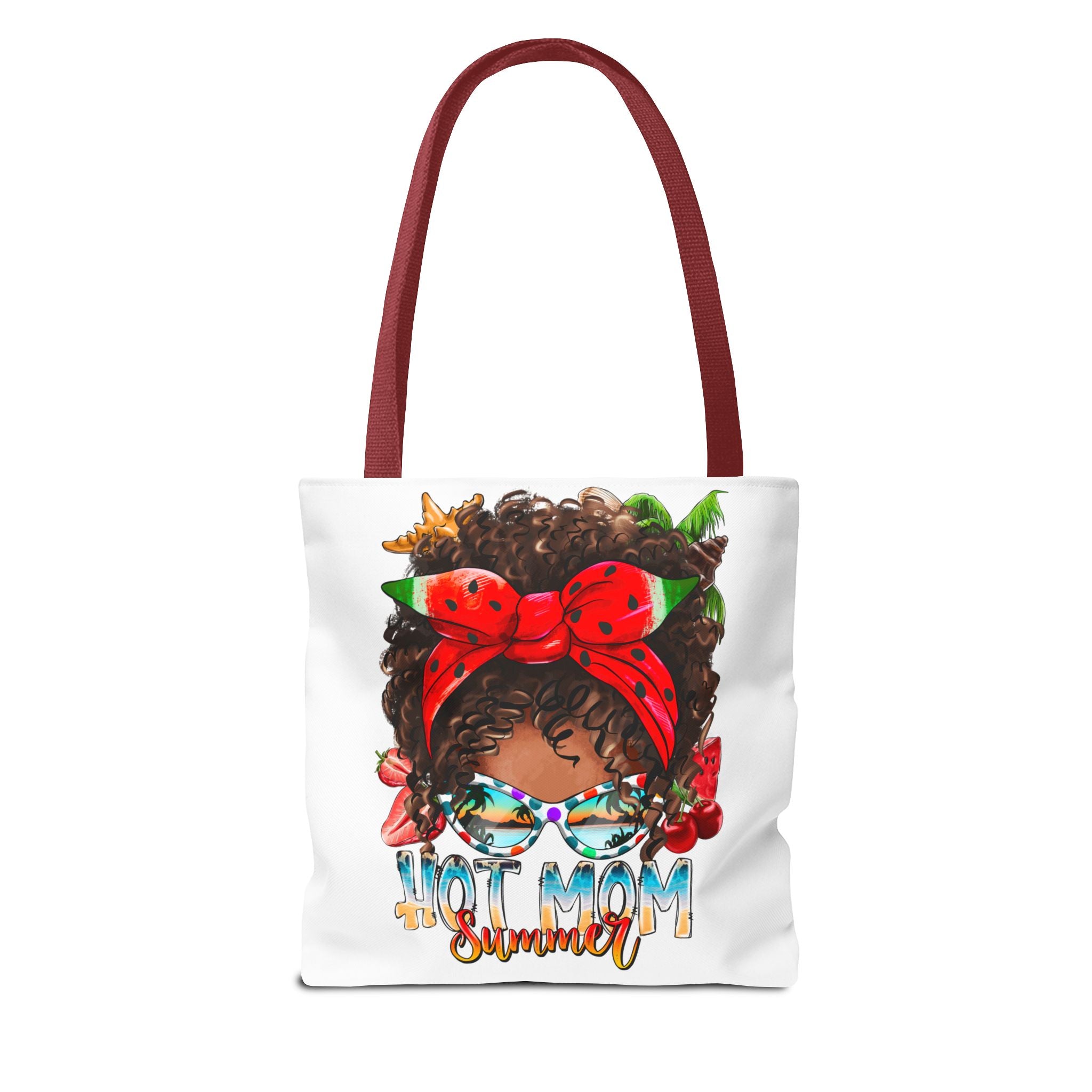 Hot Mom Summer Afro Tote Bag-Phoenix Styles