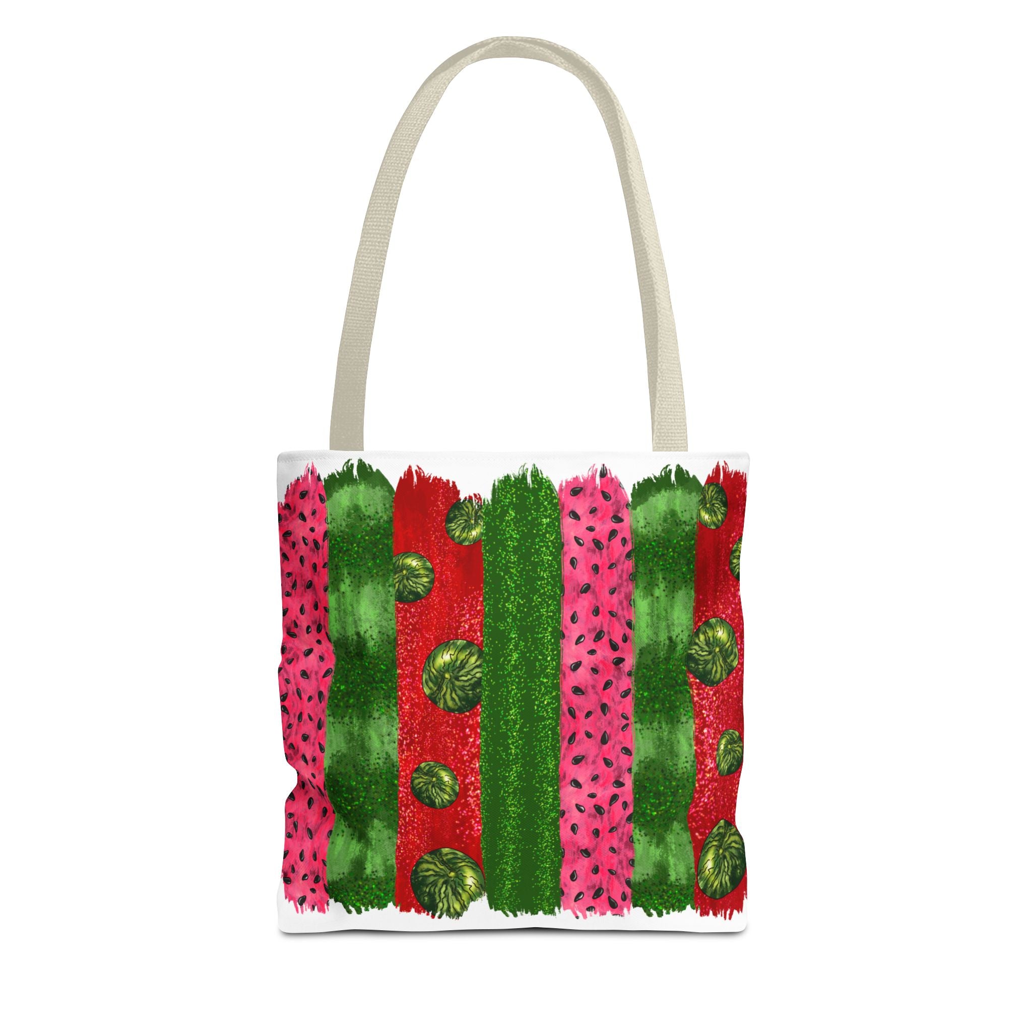 Watermelon Bursh Stroke Tote Bag-Phoenix Styles