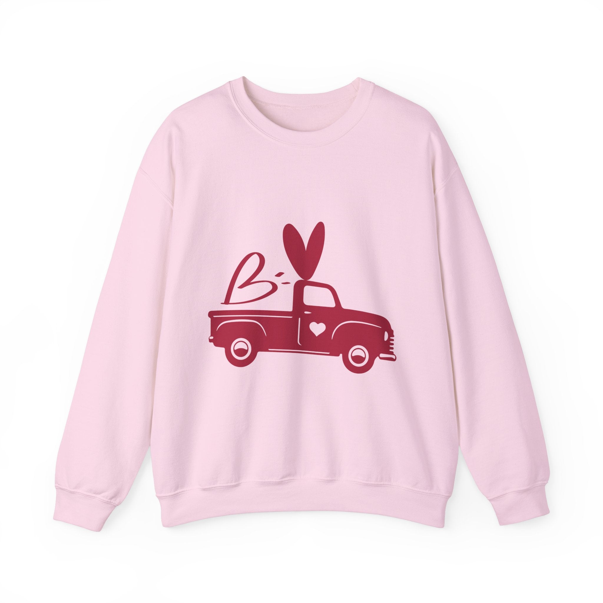 Valentine's Day Truck Crewneck Sweatshirt-Phoenix Styles