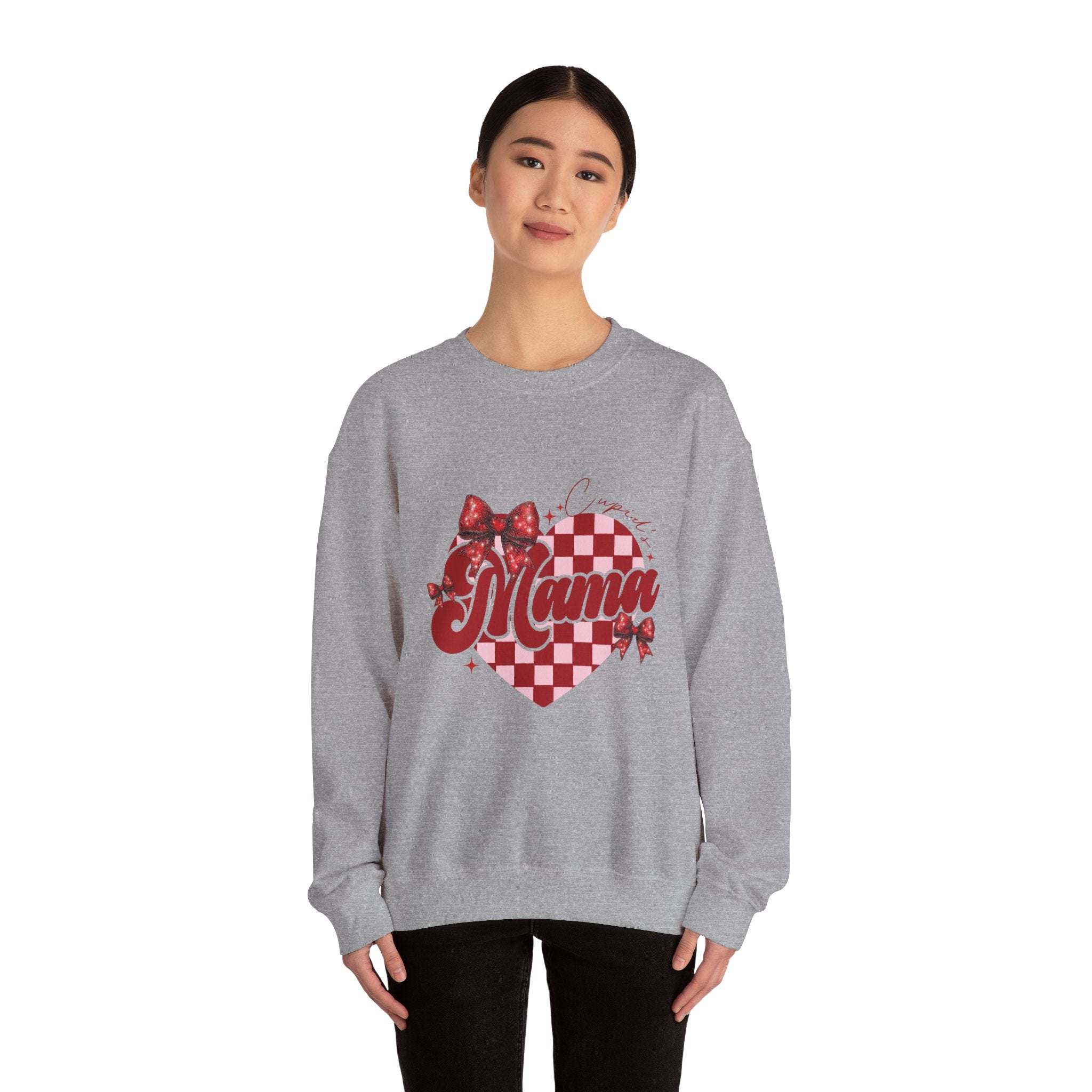 Mama Valentine's Day Crewneck Sweatshirt-Phoenix Styles