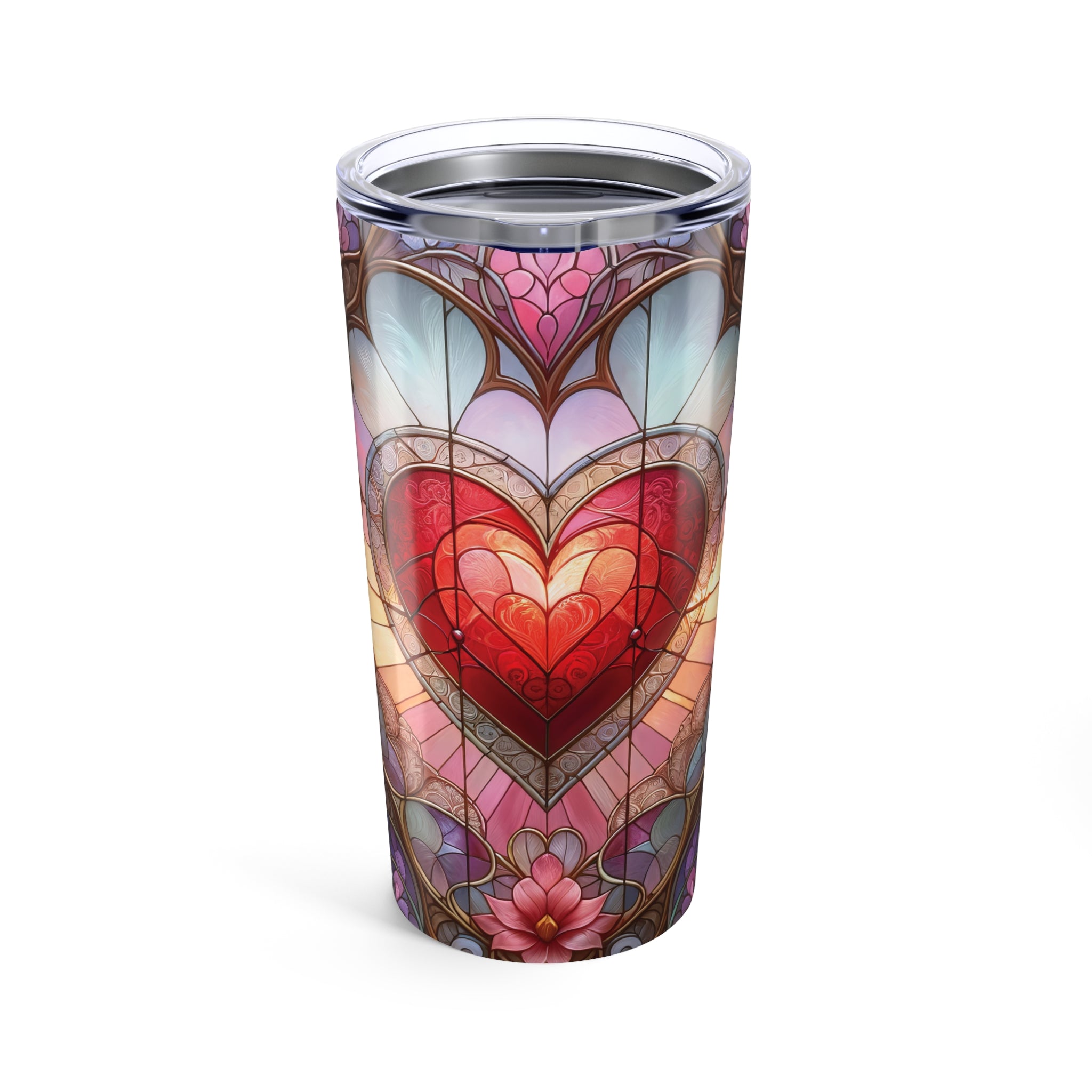 Stained Glass Valentines Tumbler 20oz