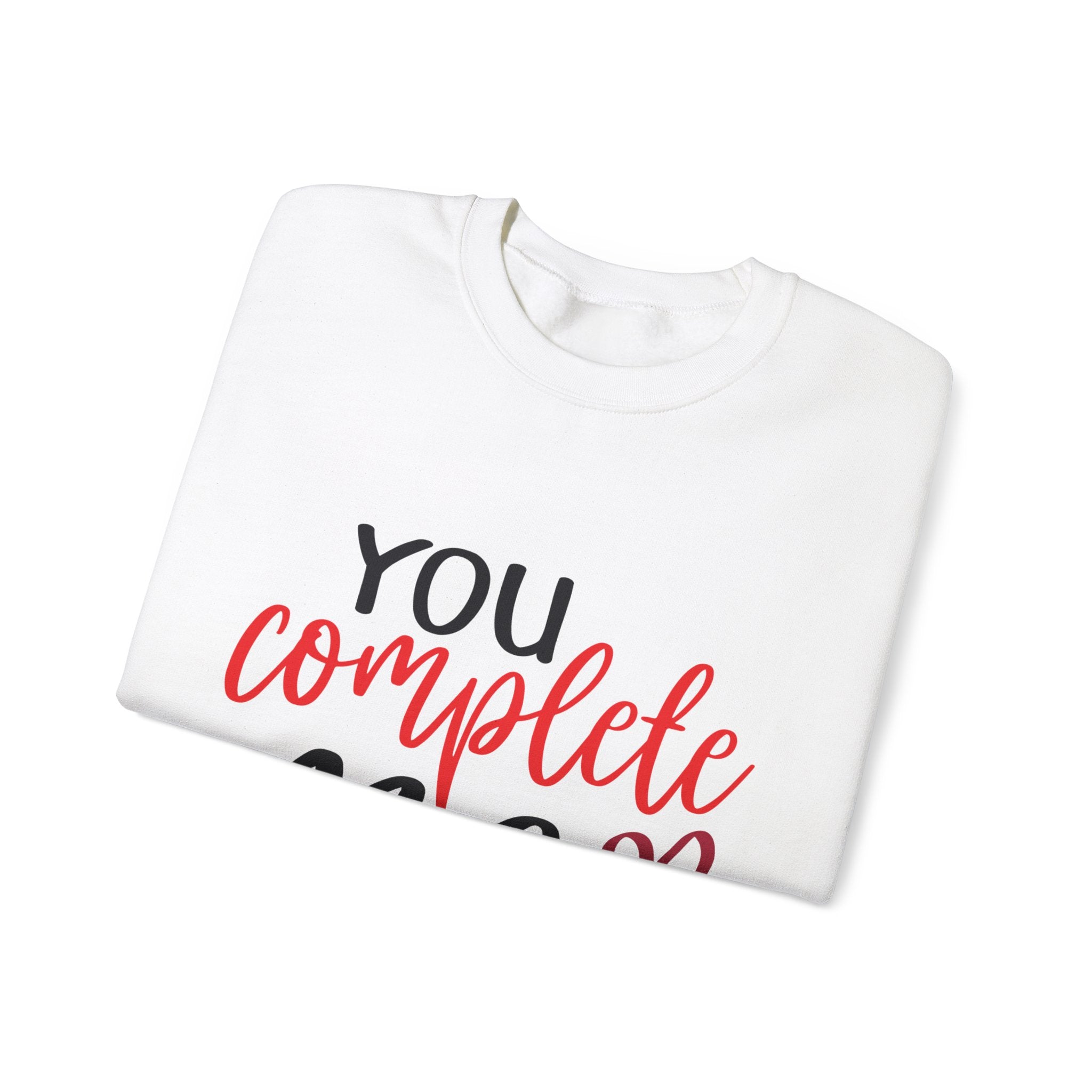 You Complete Me Valentine's Day Crewneck Sweatshirt-Phoenix Styles