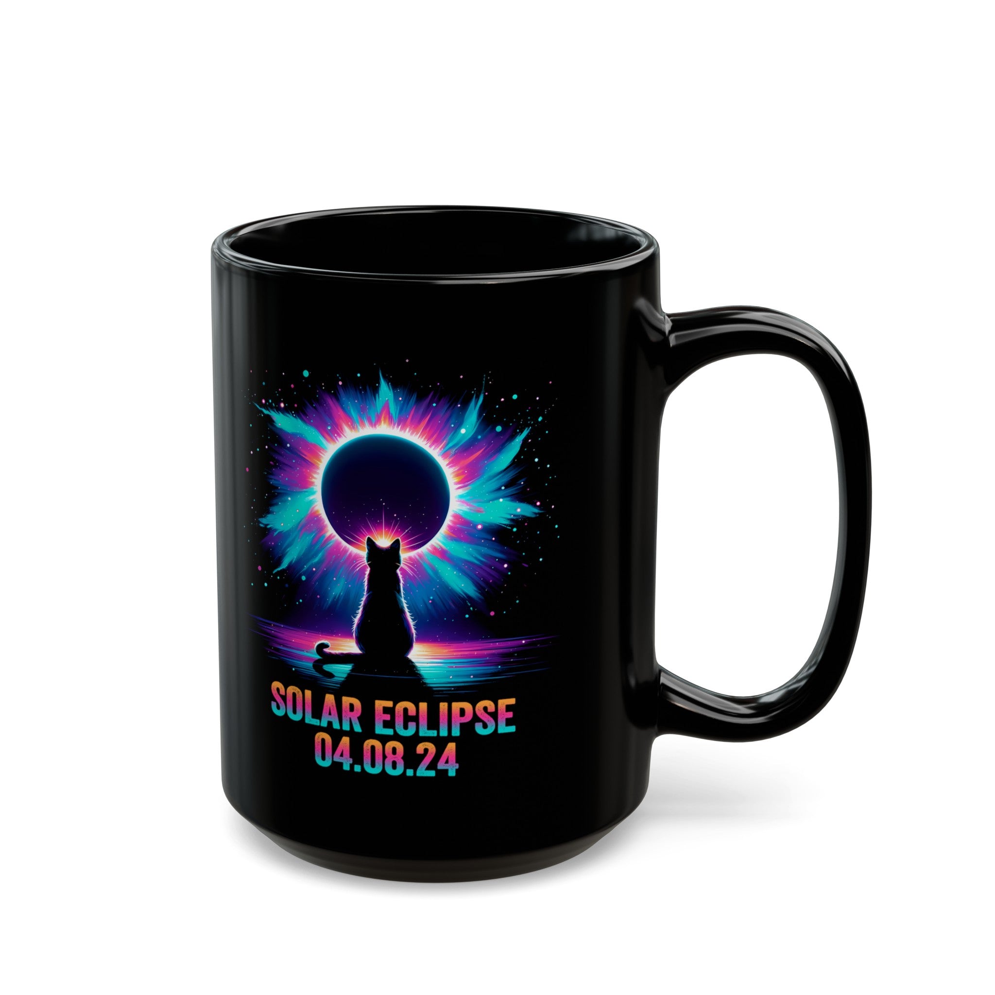 Solar Eclipse Black Mug (11oz, 15oz)-Phoenix Styles