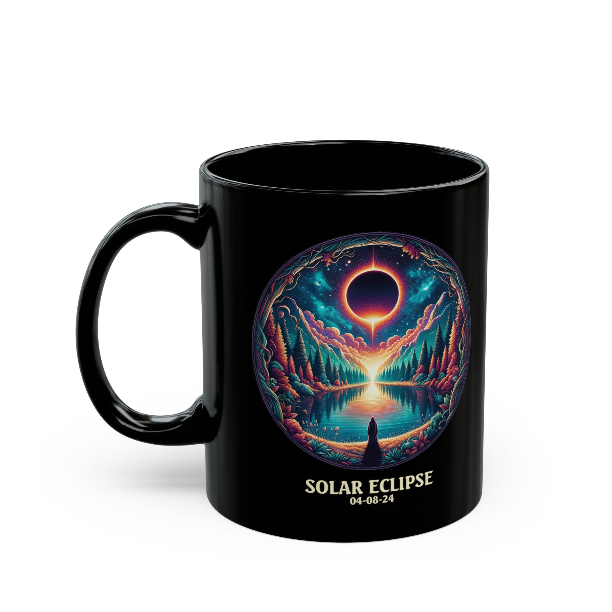 Solar Eclipse Black Mug (11oz, 15oz)-Phoenix Styles