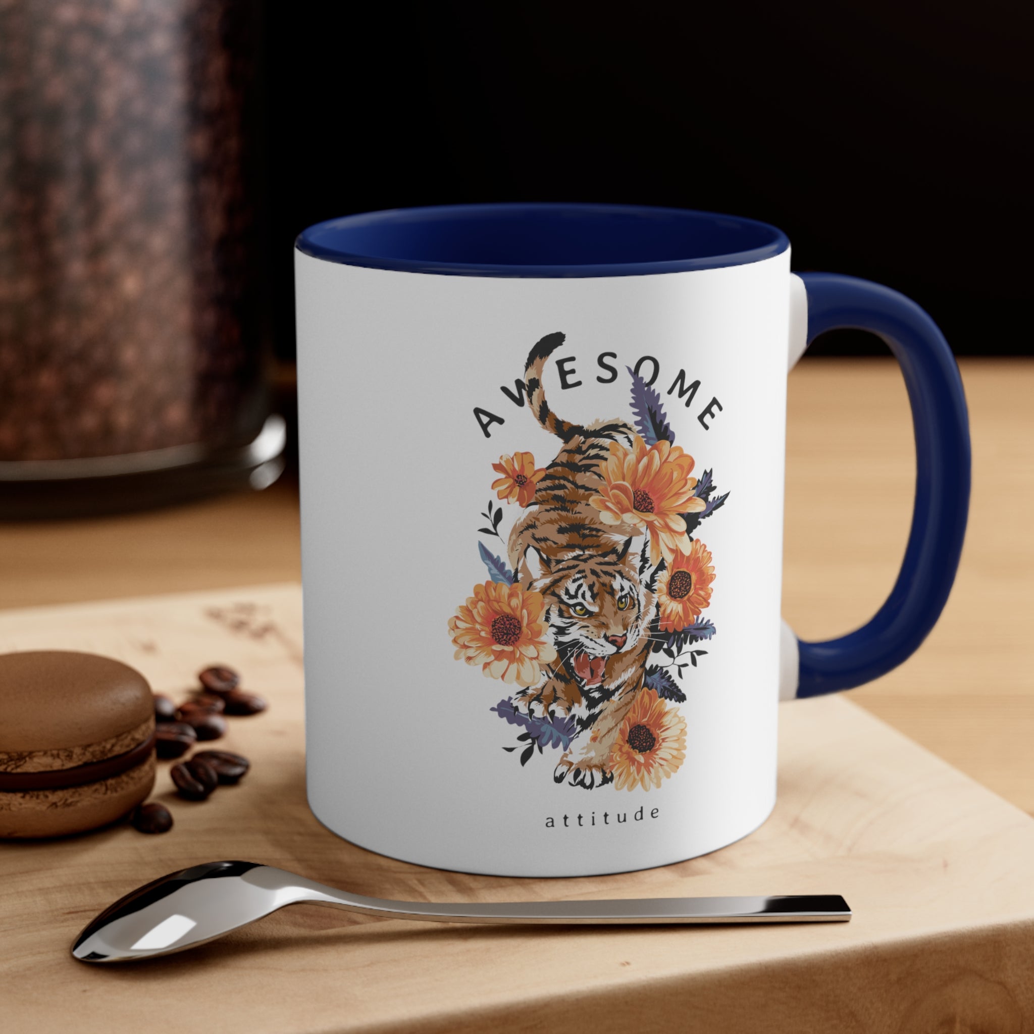 Awesome Tiger Accent Coffee Mug, 11oz-Phoenix Styles